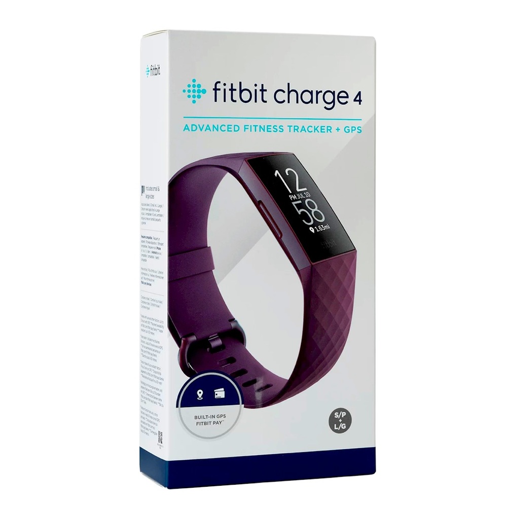 Fitbit Charge 4 Fitness Tracker (Rosewood Color)